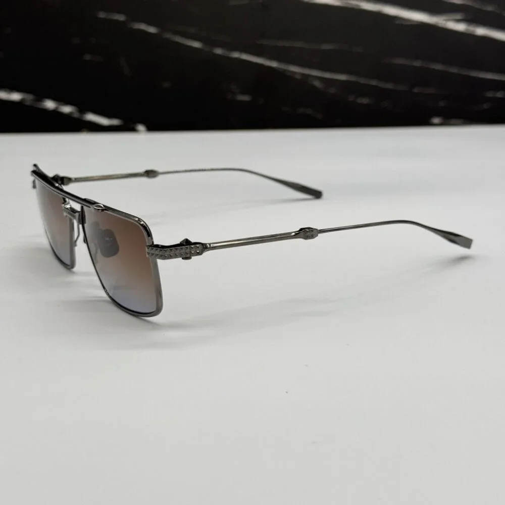 NEW VALENTINO V-SEI VLS-111C TITANIUM UNISEX VALENTINO SUNGLASSES VLS-111C
